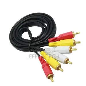 Composite Audio Video AV Cable Male to Male 3 X RCA 1.5m 3m