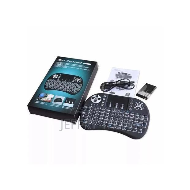 Mini Wireless Keyboard Rechargeable Backlit Smart Tv Android - main view