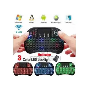 Mini Wireless Keyboard Rechargeable Backlit Smart Tv Android