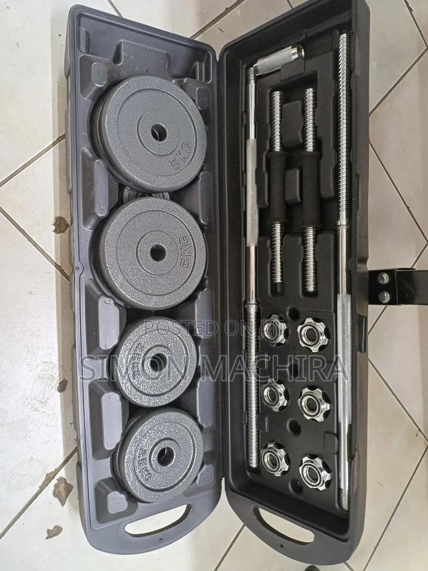 Chrome Dumbells 50kg Set - main view