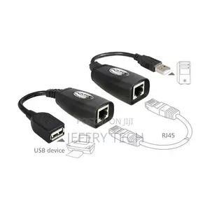 USB 2.0 Extension Adapter Over RJ45 Cat5/Cat5e/Cat6 Cable 45