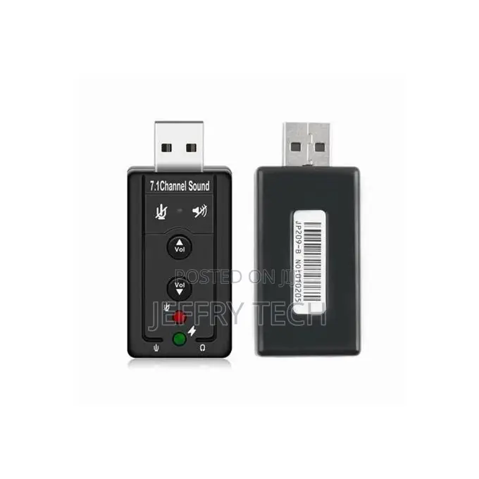 External Audio Sound Card Usb to to Jack 3.5mm Virtual 3D 7.