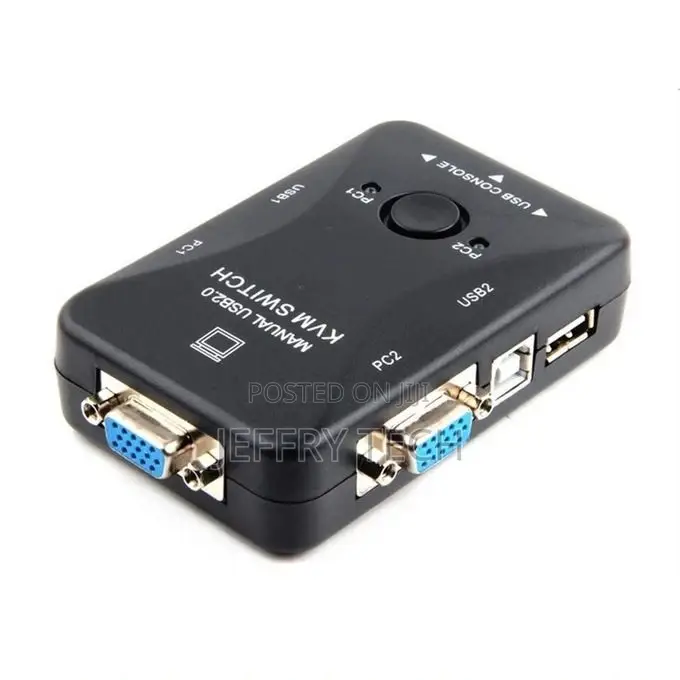 Switch KVM Switch USB 2.0 2 Ports for Sharing Keyboard Mouse