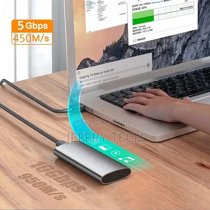 Enclosure for M.2 SSD Disk Dual Protocol NGFF SATA Nvme PC
