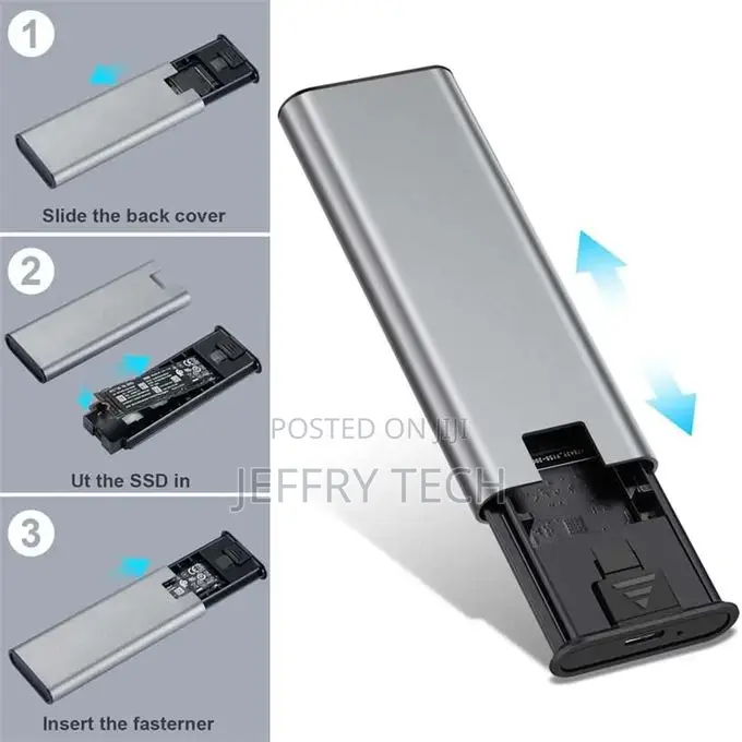 Enclosure for M.2 SSD Disk Dual Protocol NGFF SATA Nvme PC