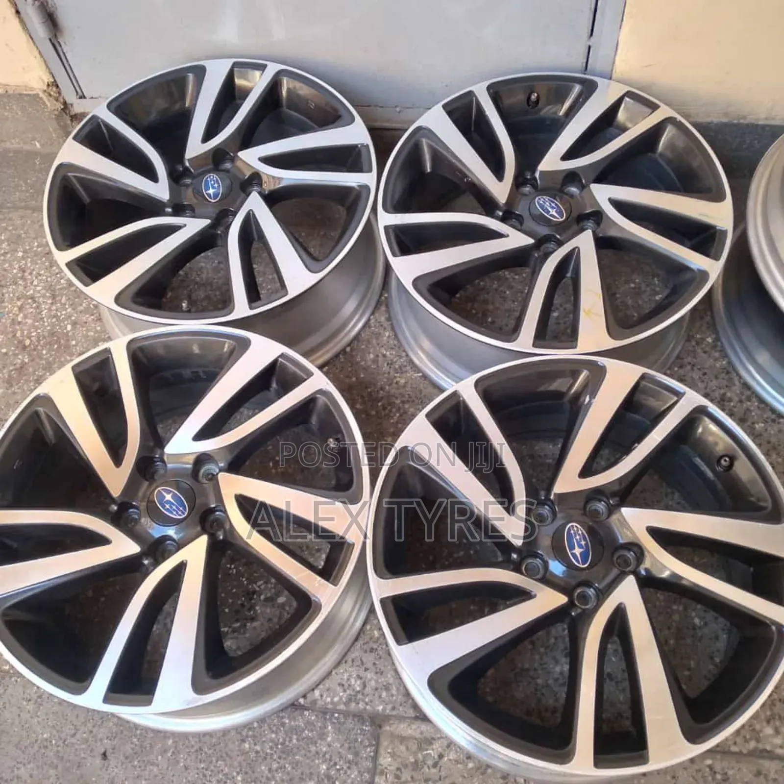 Size 18 Inches Subaru Alloy Sport Rims Set