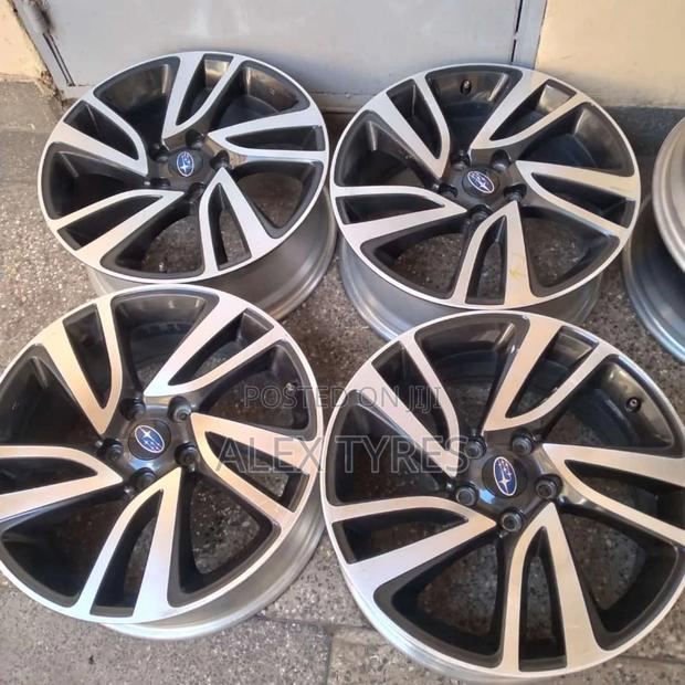 Size 18 Inches Subaru Alloy Sport Rims Set