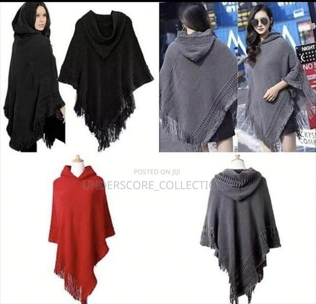 Classy Ladies Hooded Ponchos - main view