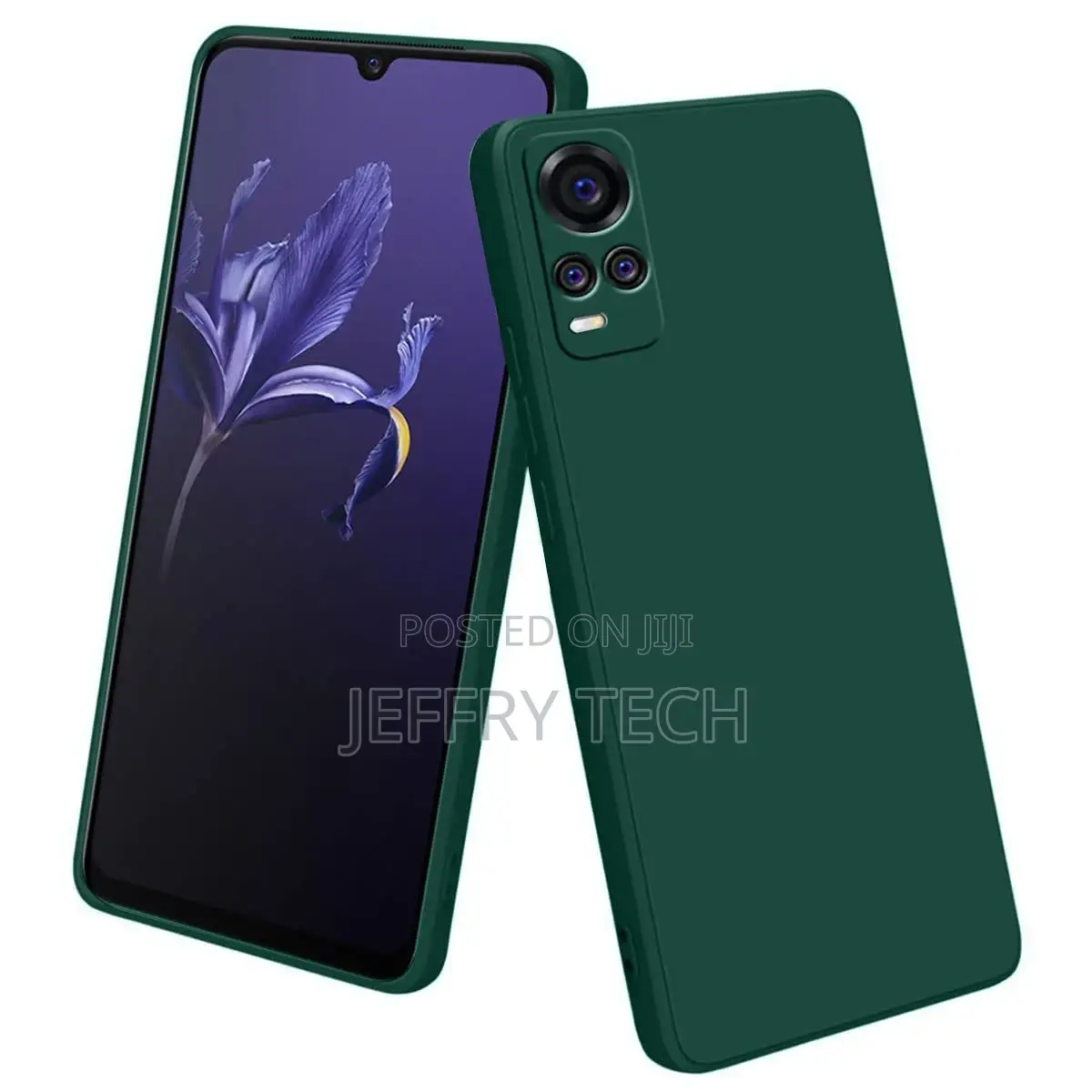Silicone Soft Back Cover Case for Vivo V20 / V21E / Y73 (Sil