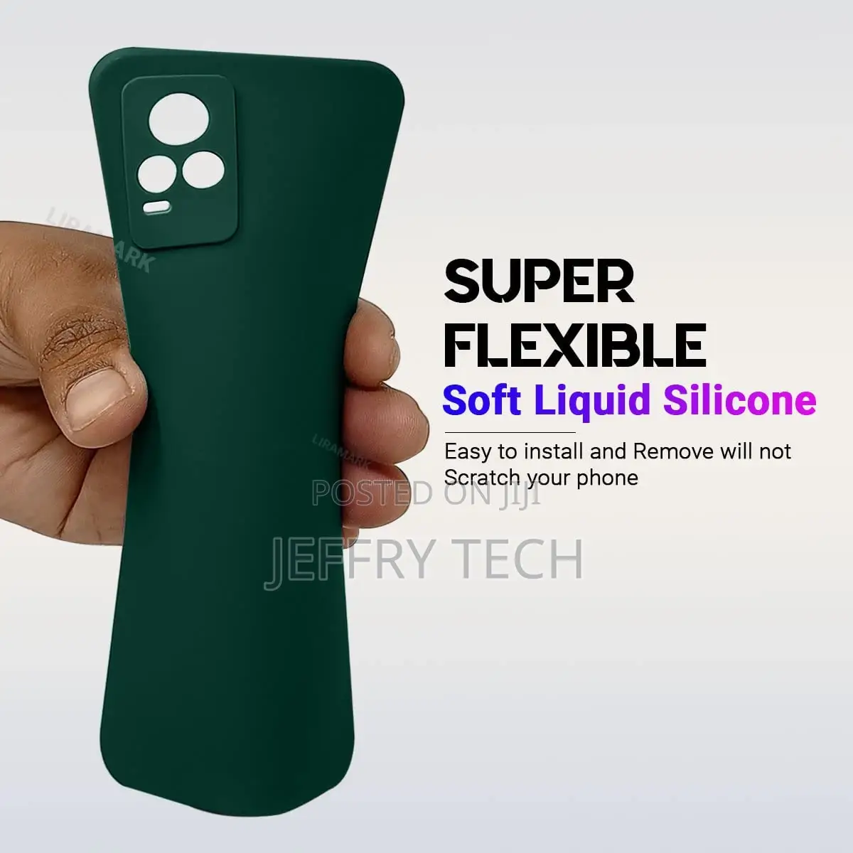 Silicone Soft Back Cover Case for Vivo V20 / V21E / Y73 (Sil