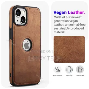 Leather Flexible Back Cover Case for iPhone 14 Plus (6.7 Inc
