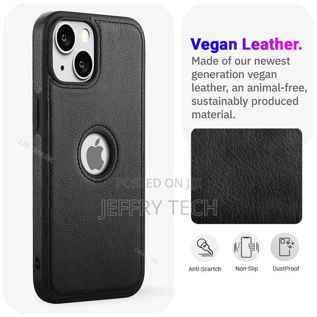 Leather Flexible Back Cover for iPhone 14 Plus (6.7 Inch) (B - thumbnail 2