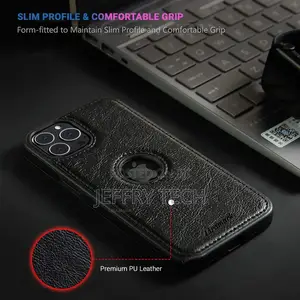 Leather Flexible Back Case for Apple iPhone 13 Pro Max (6.7