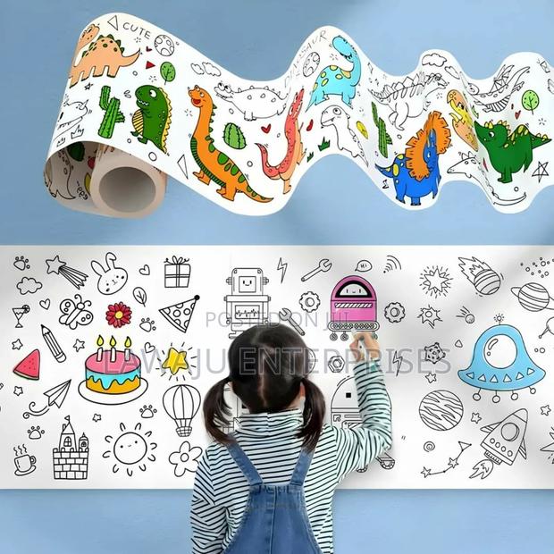 Coloring Paper With Stickers 10m