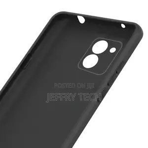 Silicon Flexible Anti Scratch Back Cover for Vivo Y03 - Blac