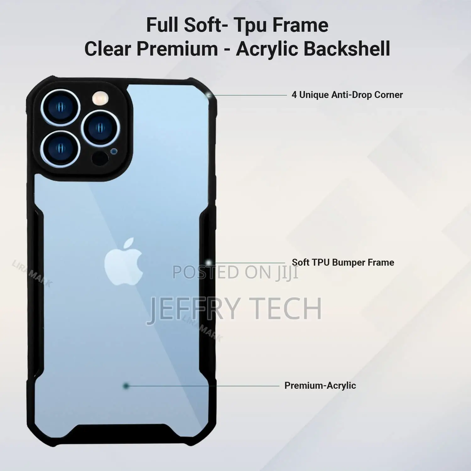 Case Designed for Apple iPhone 13 Pro Max (6.7 Inch) - (Blac