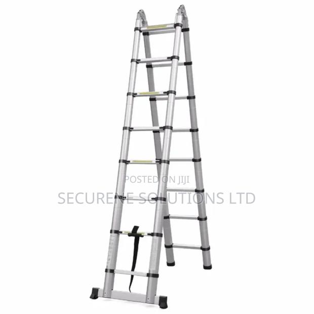 2.8a Frame 5.6m Full Extension Double Telescopic Ladder - thumbnail 2