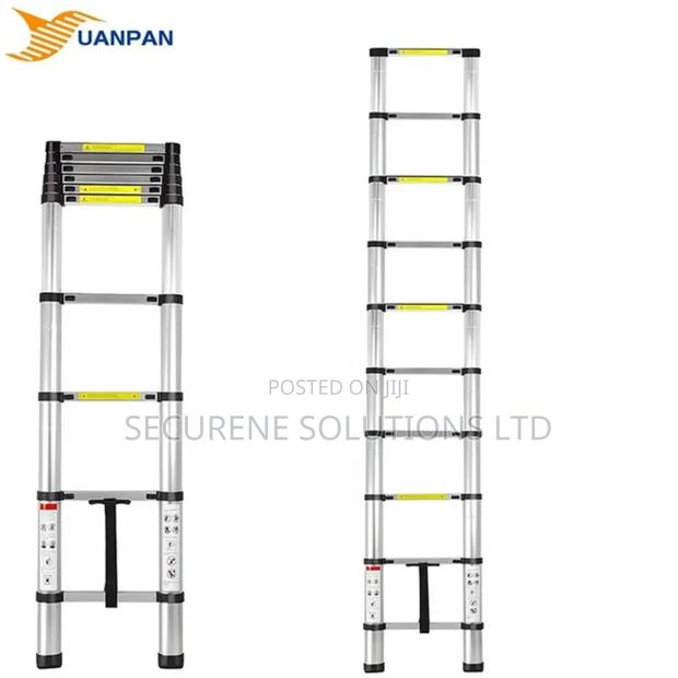 2.7m Aluminium Single Telescopic Ladder - thumbnail 2