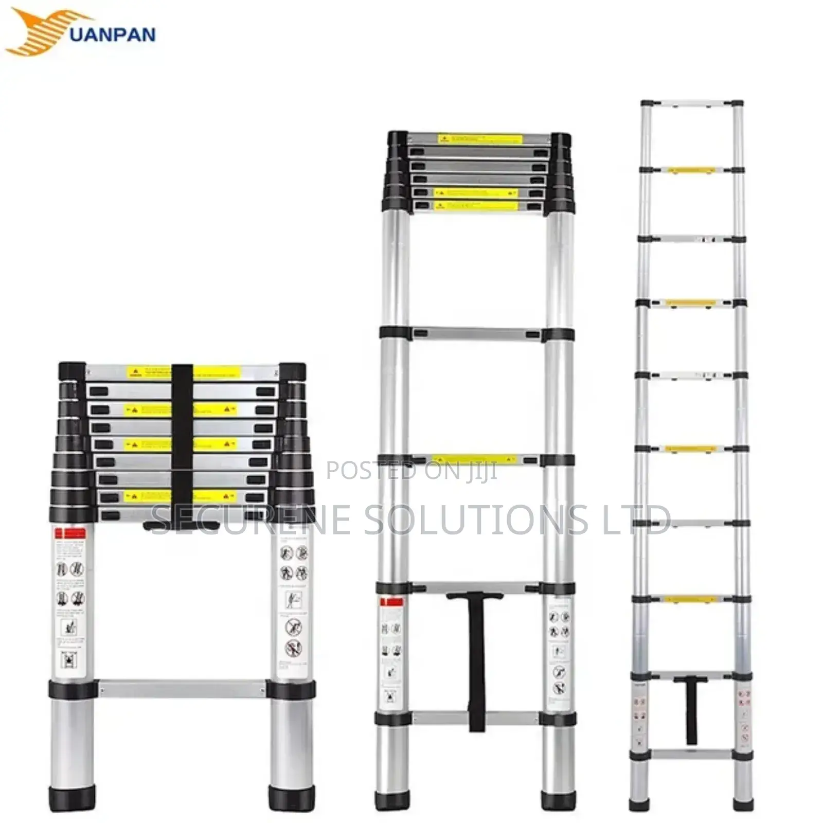 2.7m Aluminium Single Telescopic Ladder