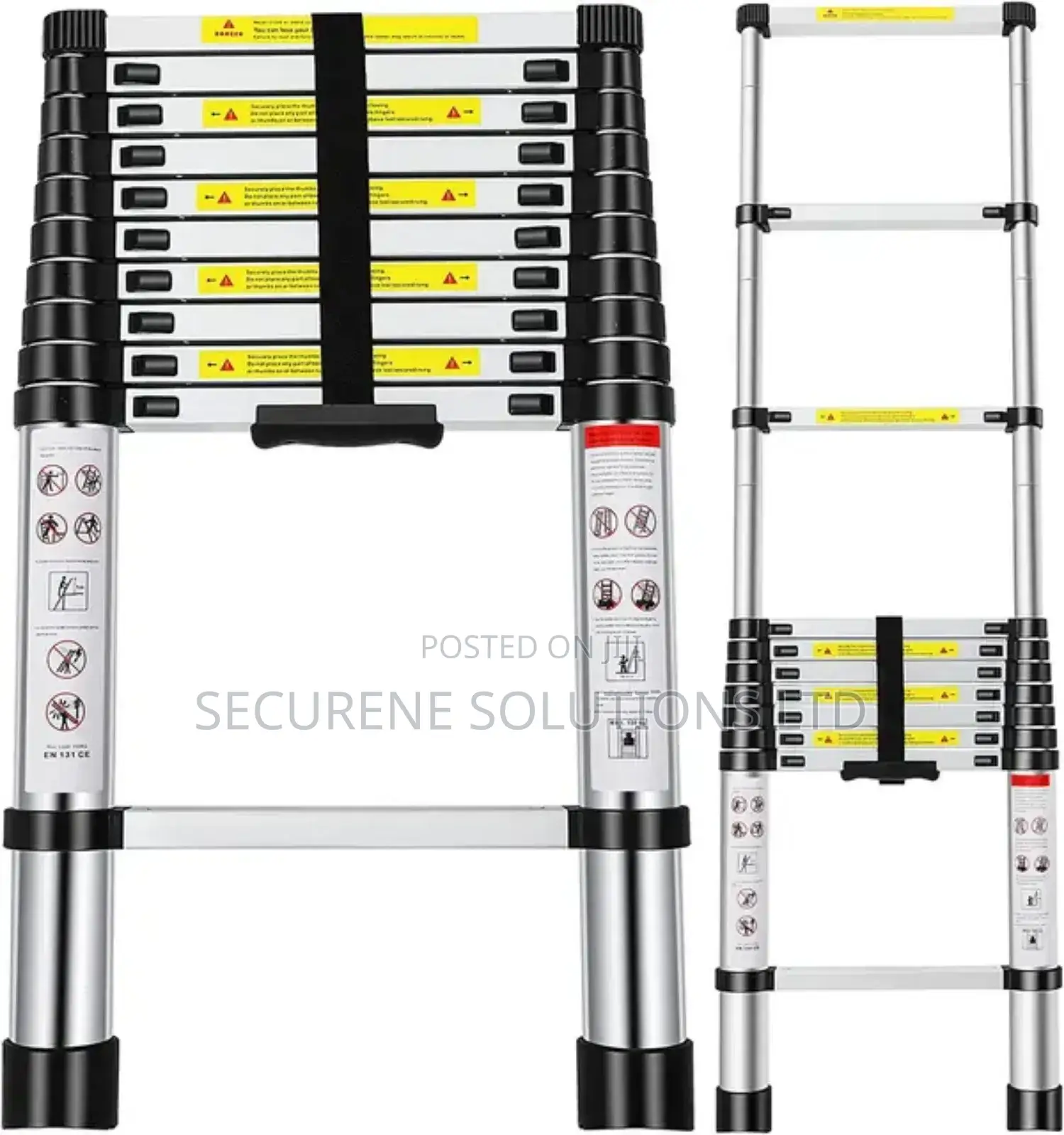 4.4m Aluminium Single Telescopic Ladder