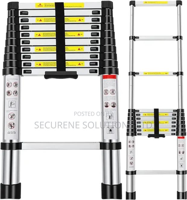 4.4m Aluminium Single Telescopic Ladder