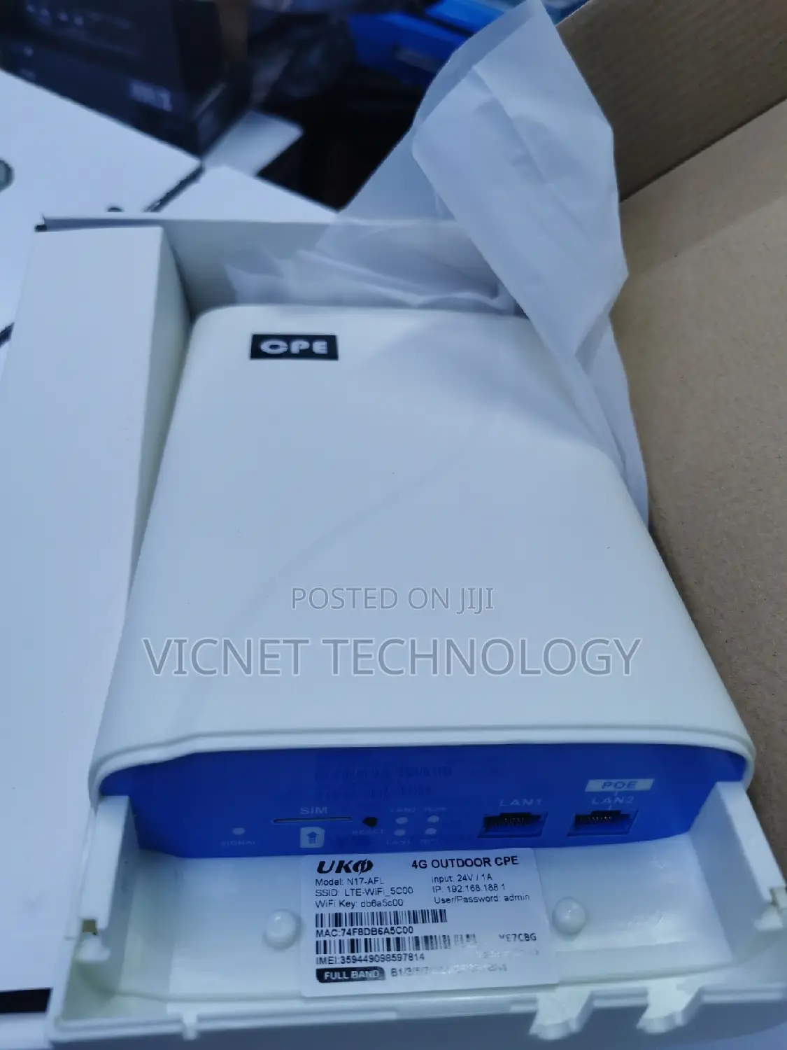 Outdoor Router Universal Simcard 4G Cpe