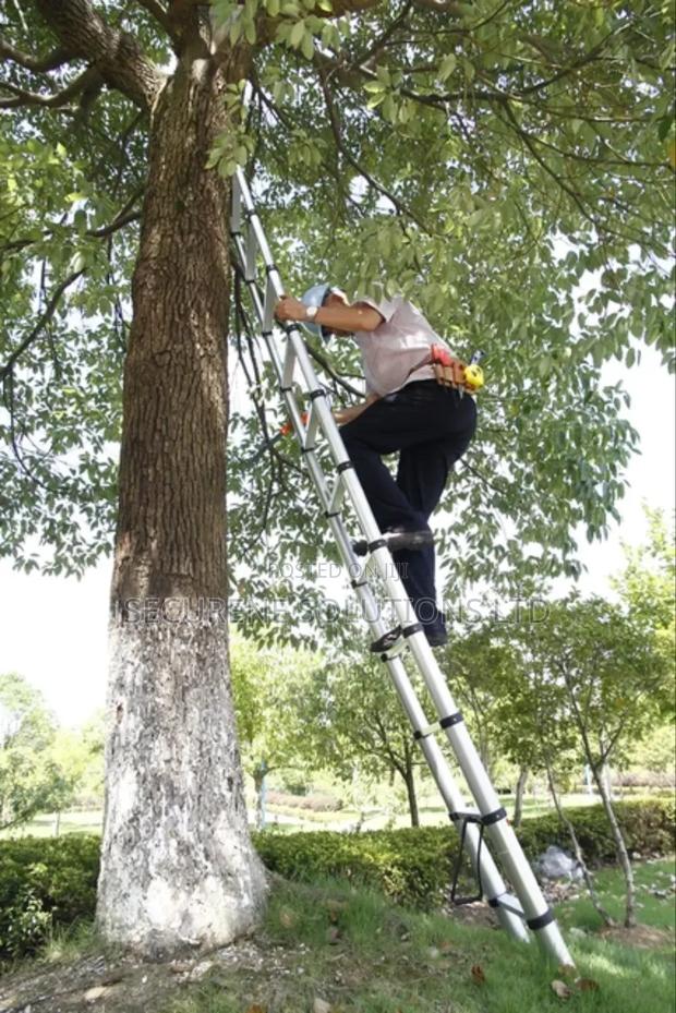 5.8m Aluminium Single Telescopic Ladder - thumbnail 2