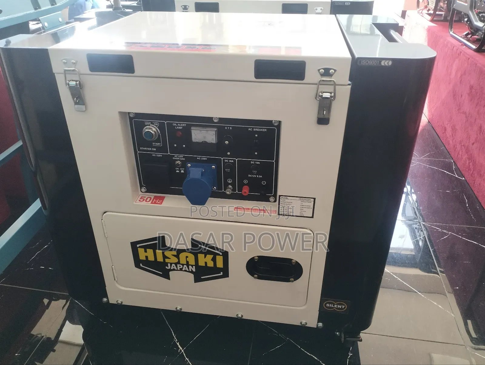 Hisaki 7kva Generator. Hk7000sna