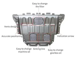 Engine Guard Skid Plate for VW Bora Passat Magotan B8 2019-2