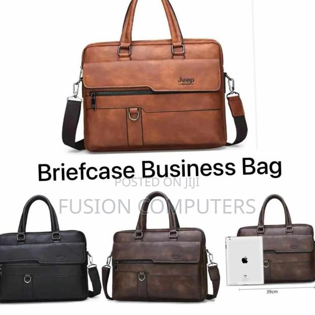 Genuine Leather 13" Laptop Briefcase Business Bag/Carrycase