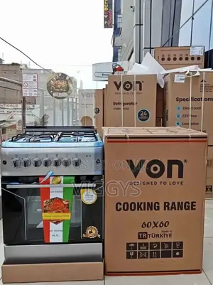 Brand New Von 3+1 60*60 Standing Cooker/Von Free Stand
