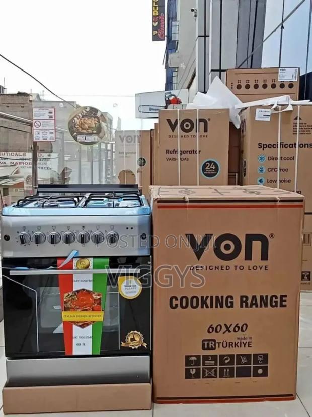 Brand New Von 3+1 60*60 Standing Cooker/Von Free Stand
