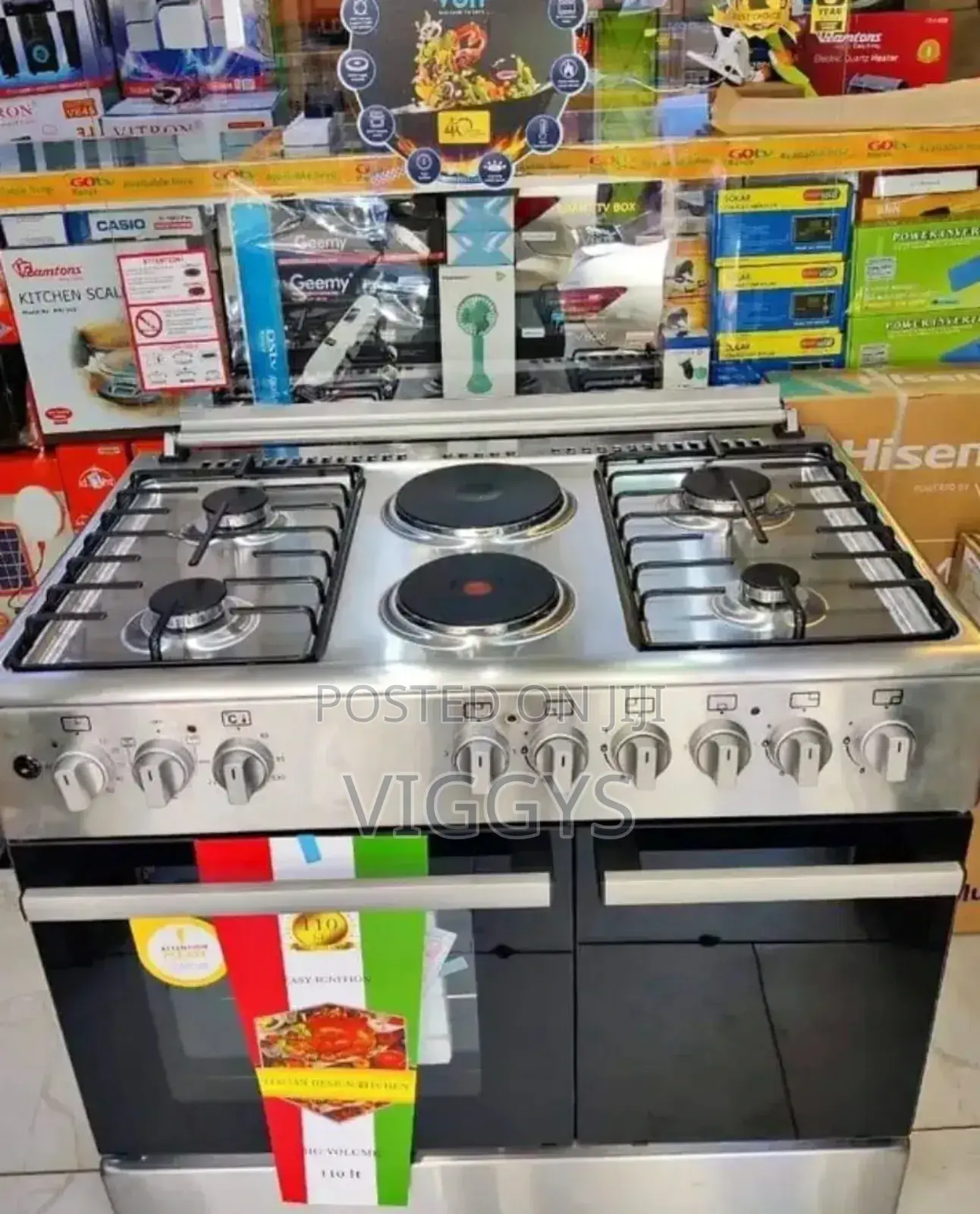 Classic Von 60*90 2 Hotplate 4gas Standing Cooker Von/4g/90