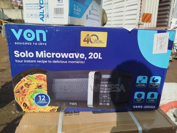 Von Vams-20dgx Microwave Oven Solo - 20l - thumbnail 2