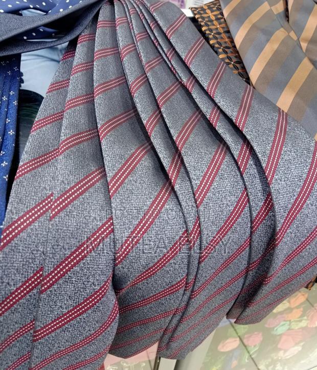 Grey Striped Executive Single Ties - thumbnail 3