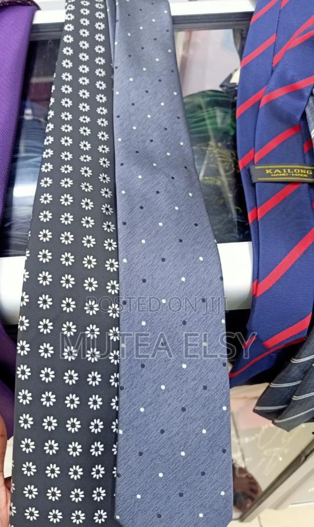 Grey Striped Executive Single Ties - thumbnail 4