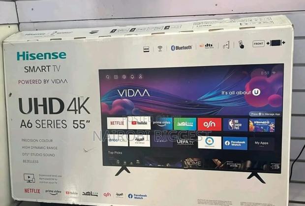 Excellent Hisense 55 Inches Smart 4k Vidaa Television