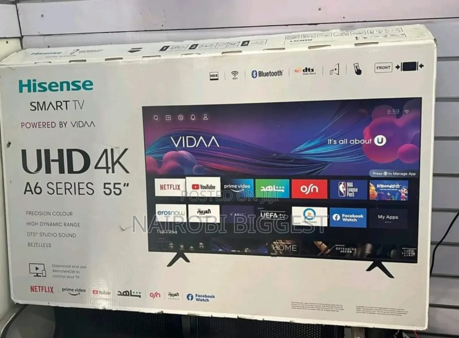 Excellent Hisense 55 Inches Smart 4k Vidaa Television
