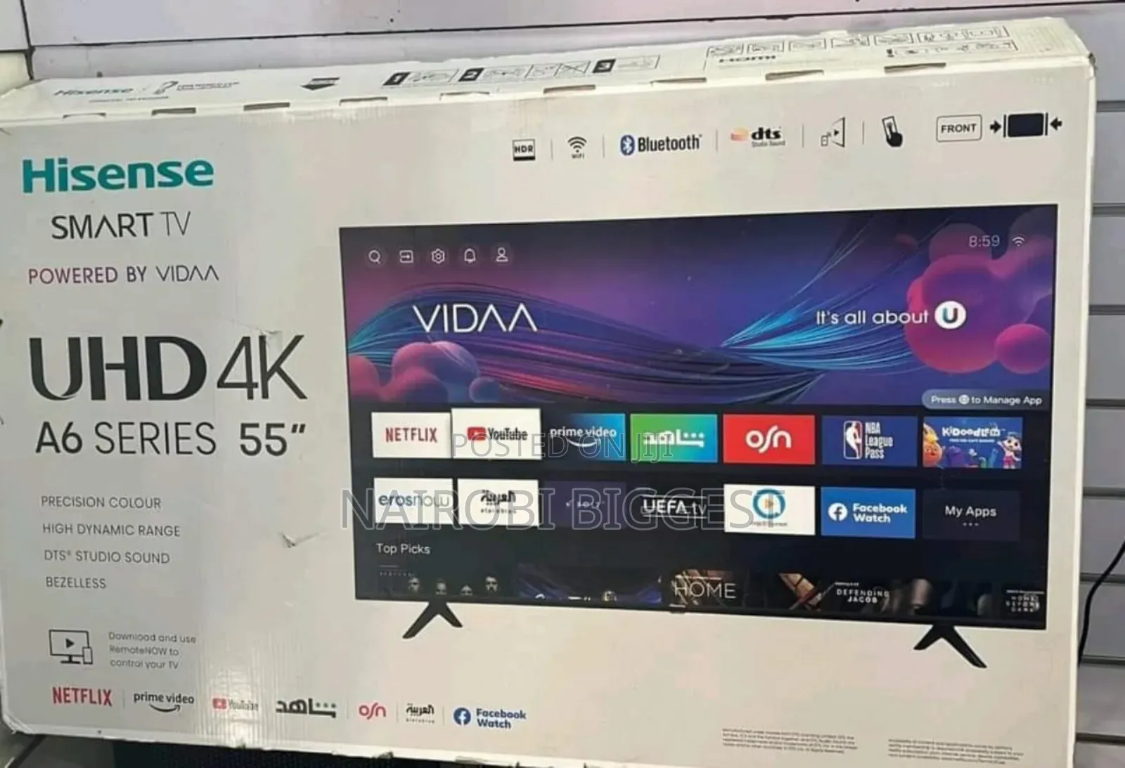 Hisense 55 Inches Smart Vidaa 4k Television