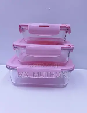 Clear Food Pack With Plastic Lids Available 3pcs