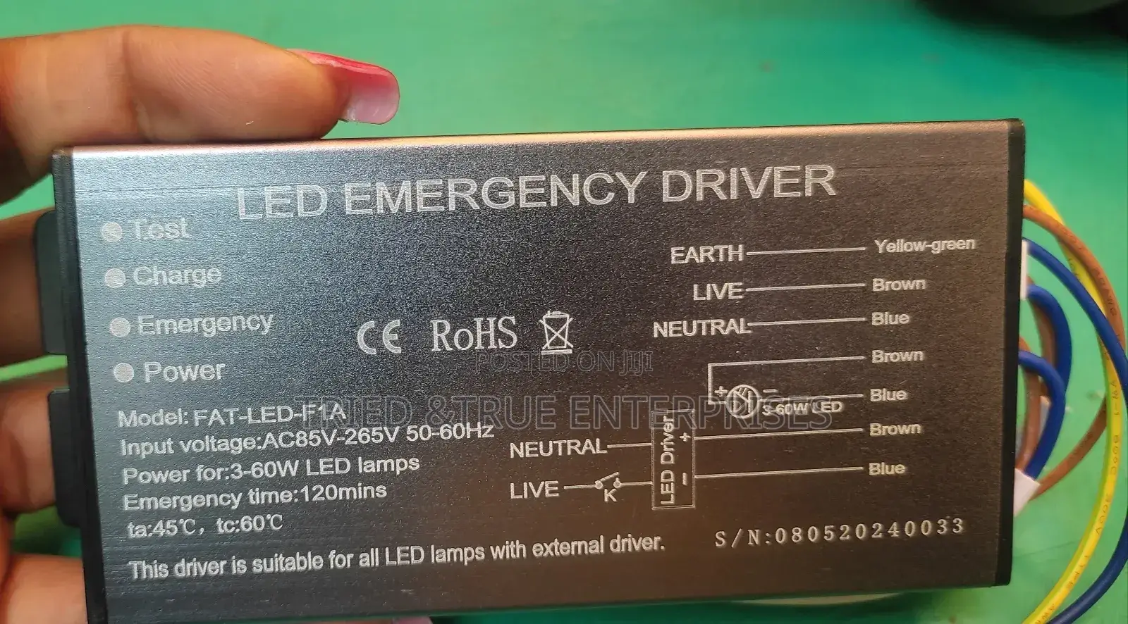 Led Emergency Driver 3-60wts