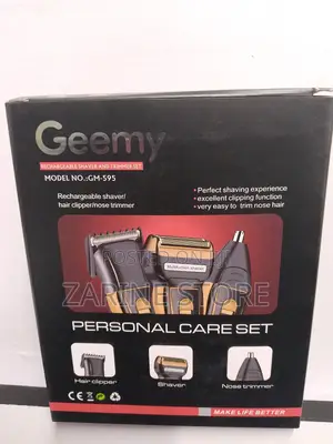 220v-240v Geemy 3 in 1 Shaving Trimmer Machine Rechargeabl