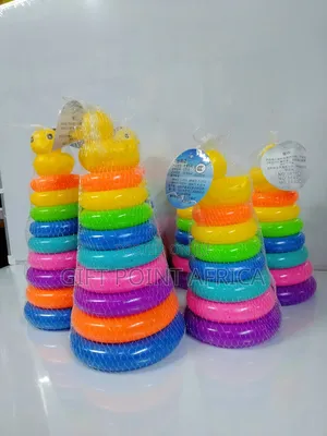 Kids Rainbow Tower Rings