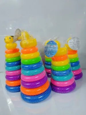 Kids Rainbow Tower Rings