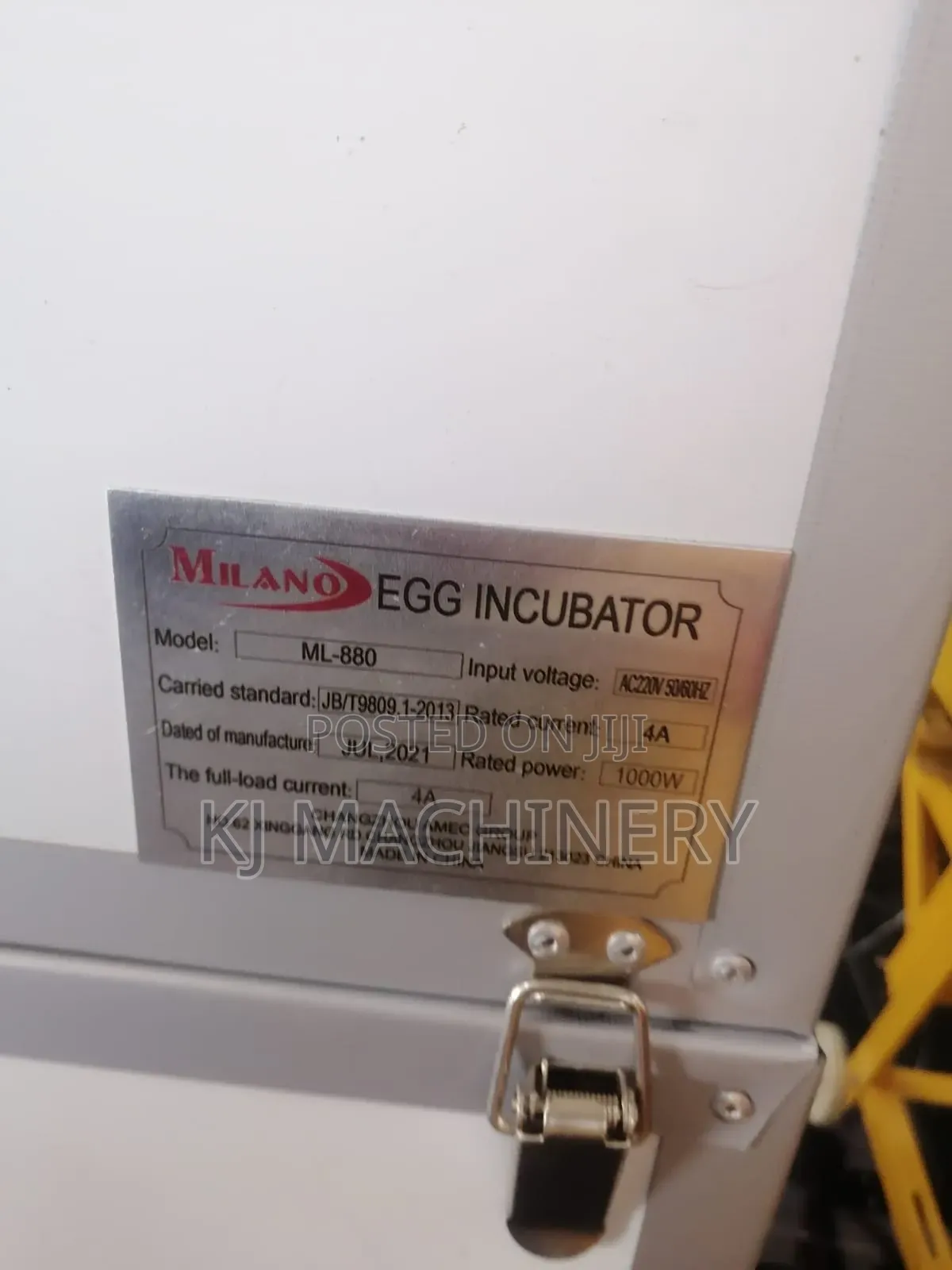 Egg Incubator 880eggs Single Phase