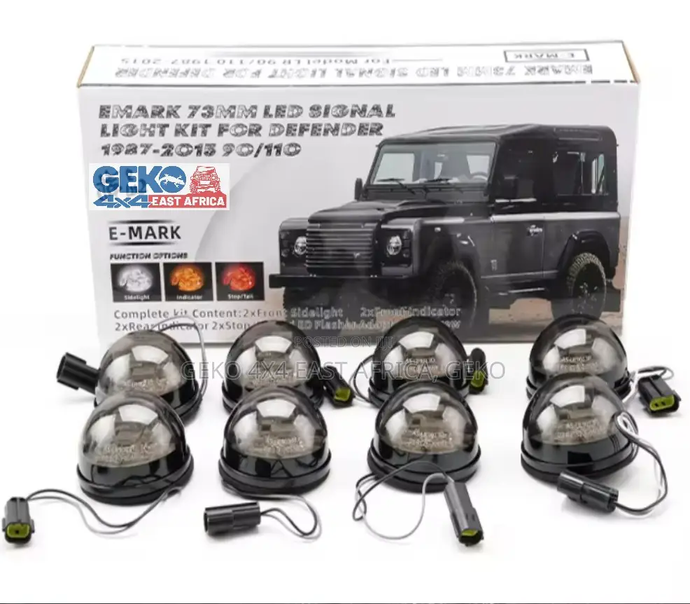 Landrover Defender 10pcs Smoked Iceberg Lights Upgrade KIT