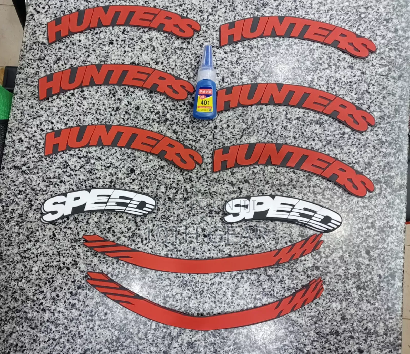 3D Speed Hunters Tyre Stickers