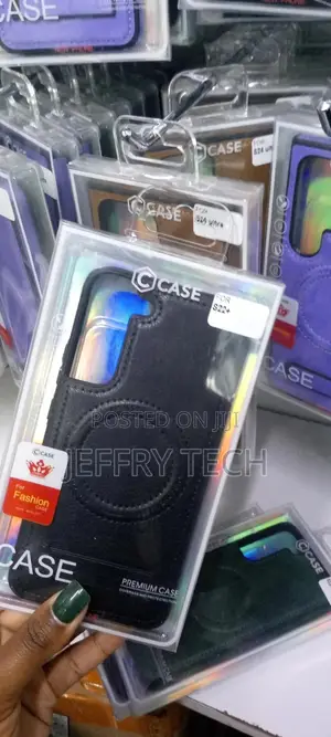 Magnetic For Galaxy S22 Premium PU Leather Case,Built-in Inv