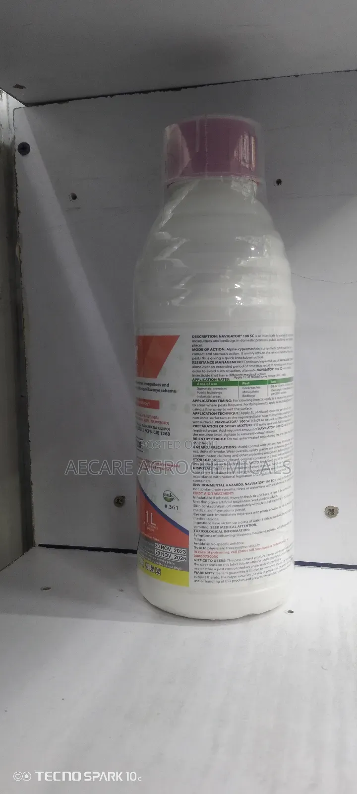 Navigator 100sc Insecticide 1litre