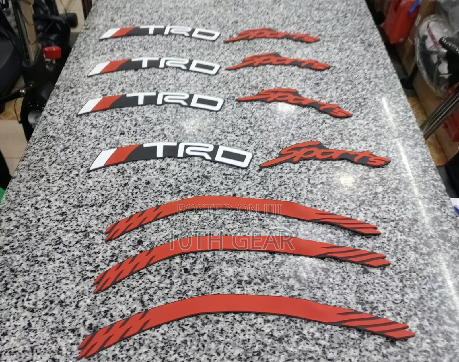 3D TRD Tyre Sticker